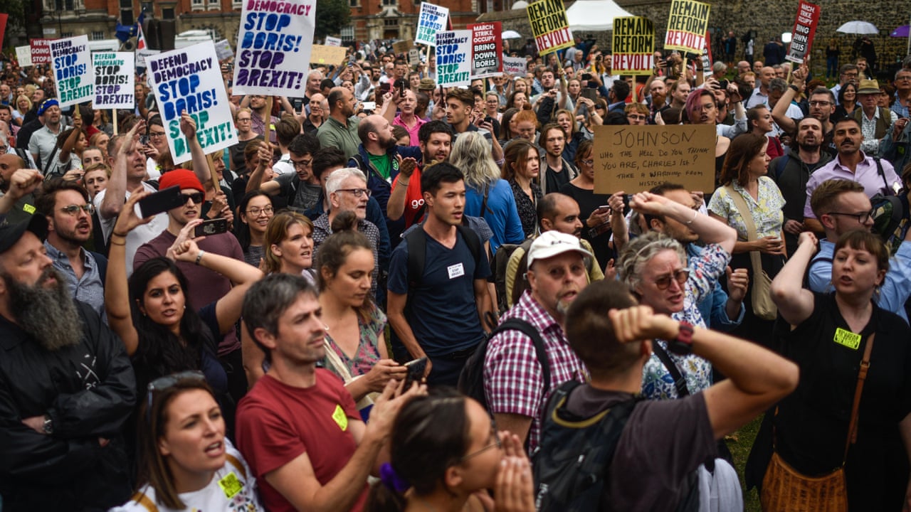 A march against Brexit. 