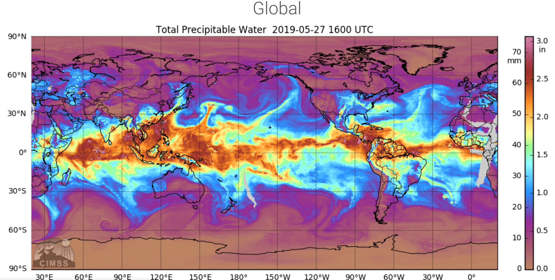 megastorms come from moist tropical areas