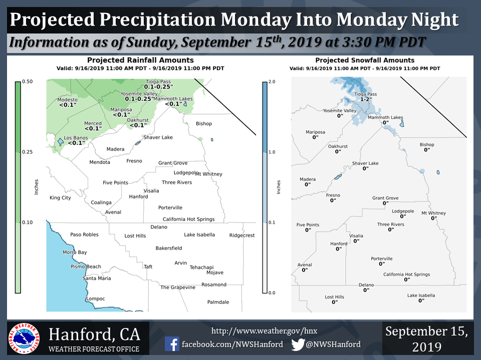 california, snow, noaa