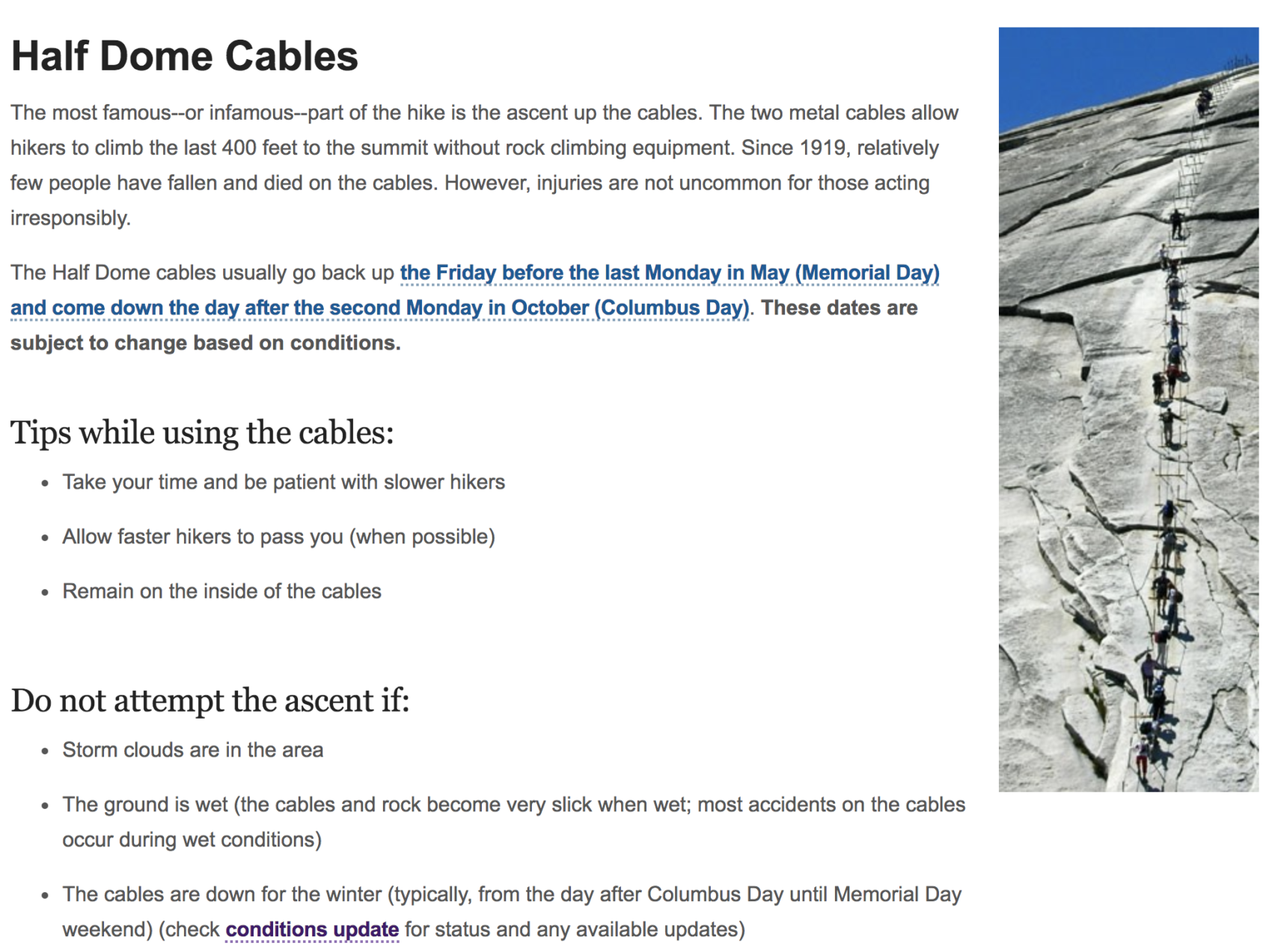 half dome, cables, yosemite, death