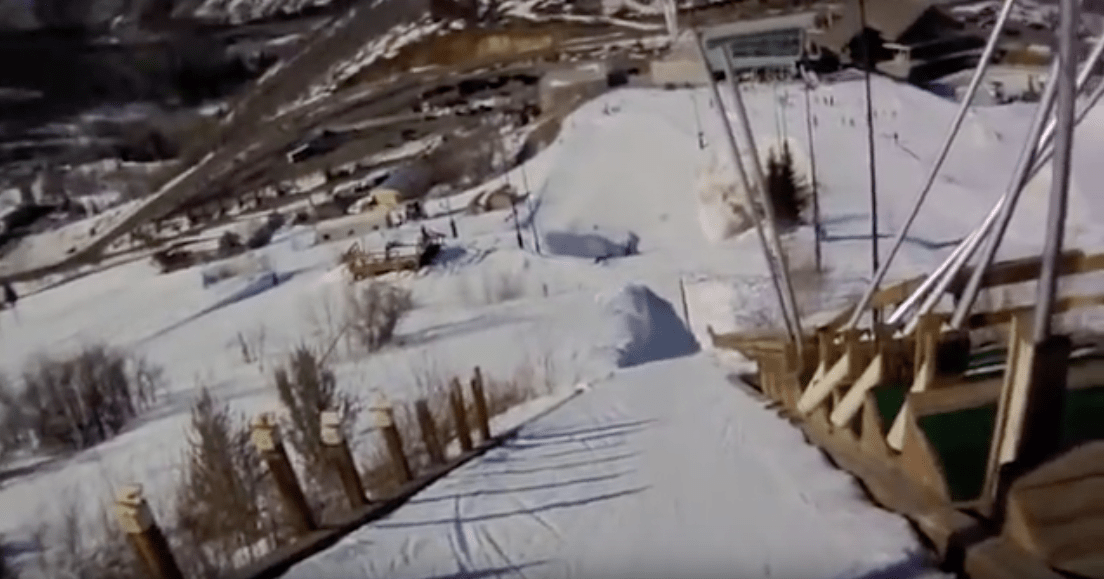 girl, video, fears, emotions, ski jump