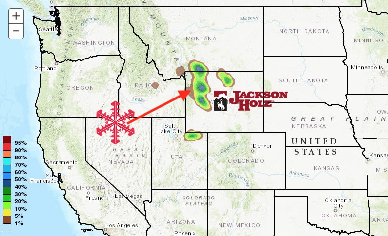 Jackson Hole, wyoming, forecast, snow