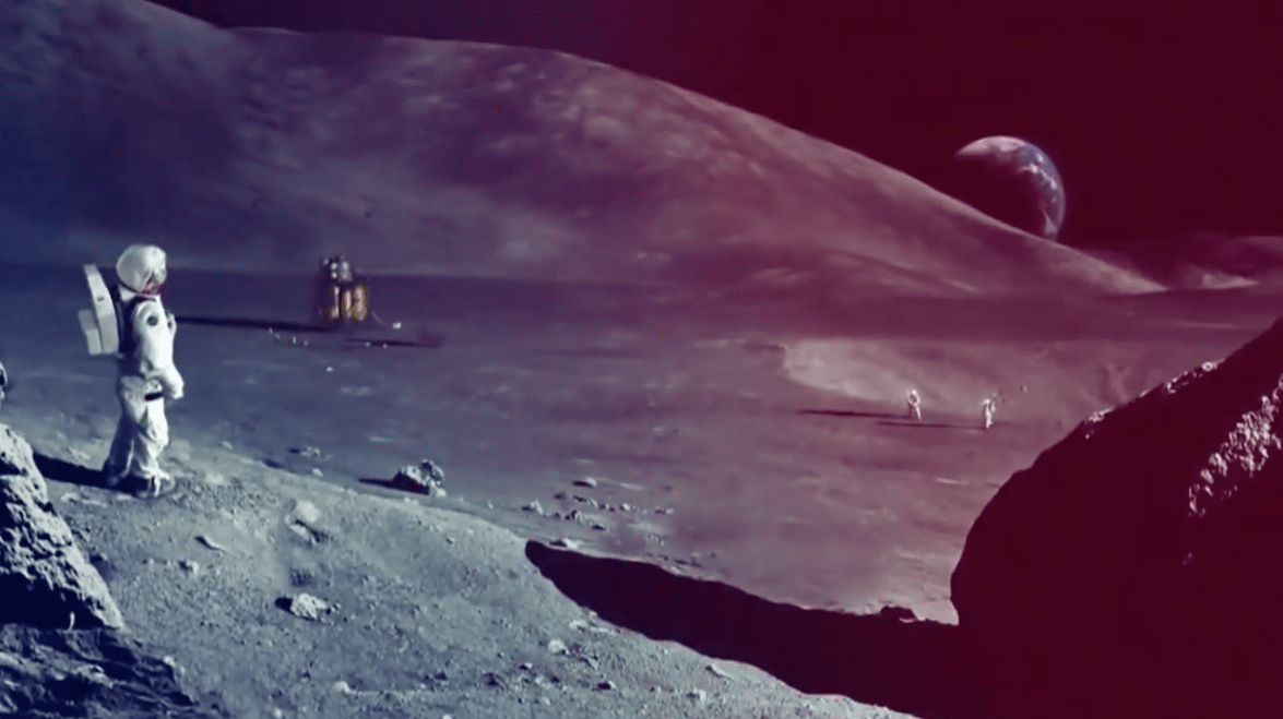 nasa, moon, mars