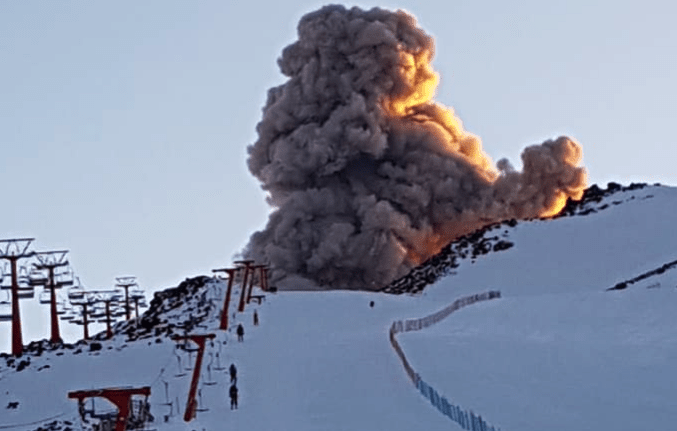 volcano, Chile, exploding,