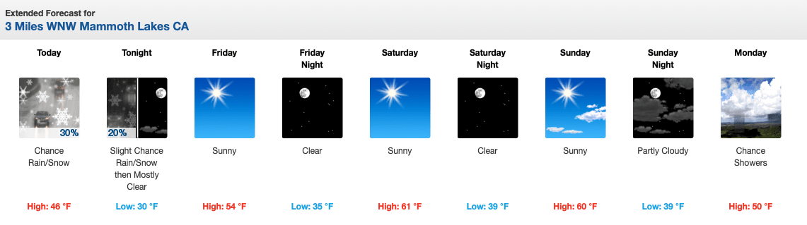 mammoth, snow