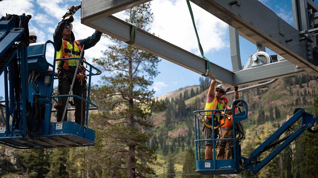 Squaw Valley, alpine meadows, treeline cirque, hot wheels, chairlift