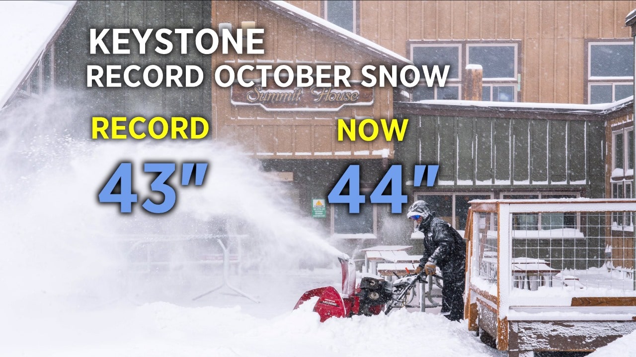 colorado, record October snow,