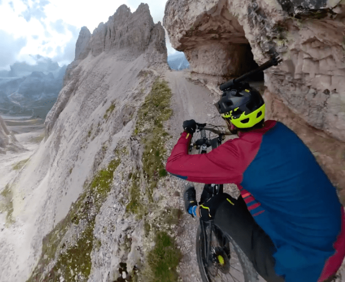 via ferrata, italy, Kilian bron, death-defying