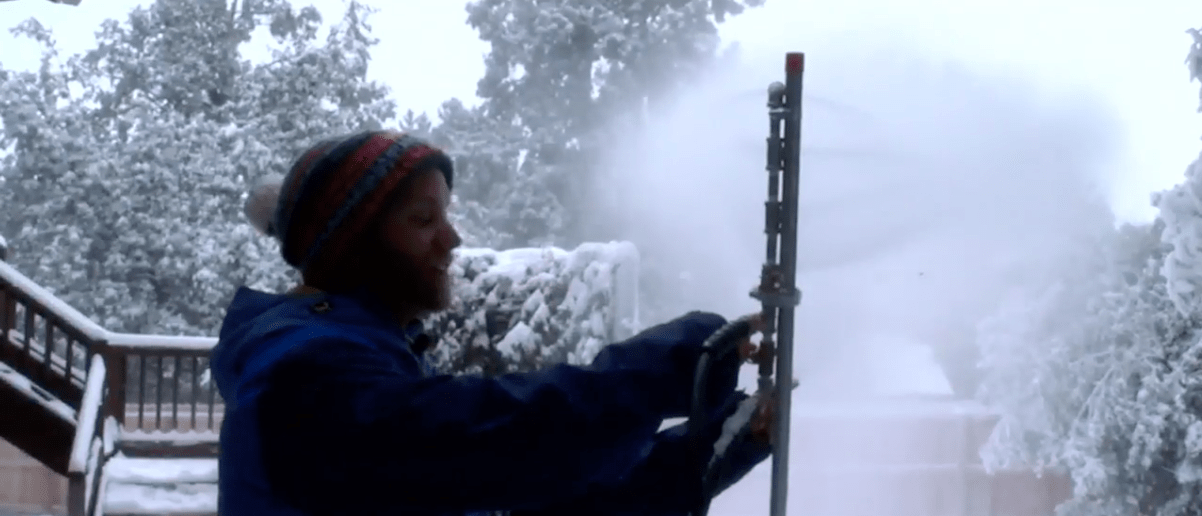 snowmaking, homemade, colorado