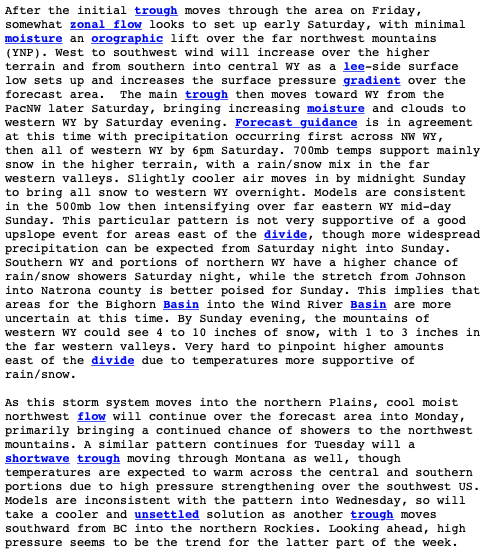 grand targhee, wyoming, forecast, noaa