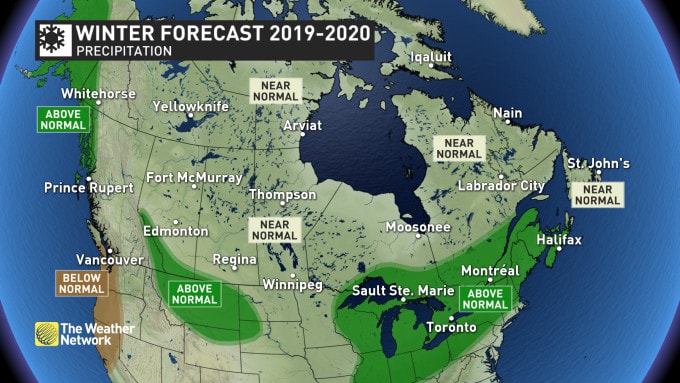 canada, winter forecast