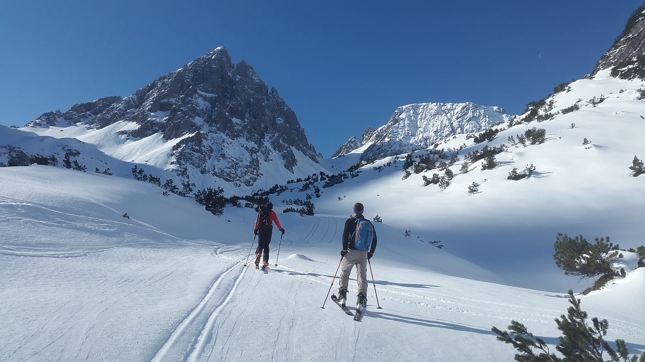 Men going uphill