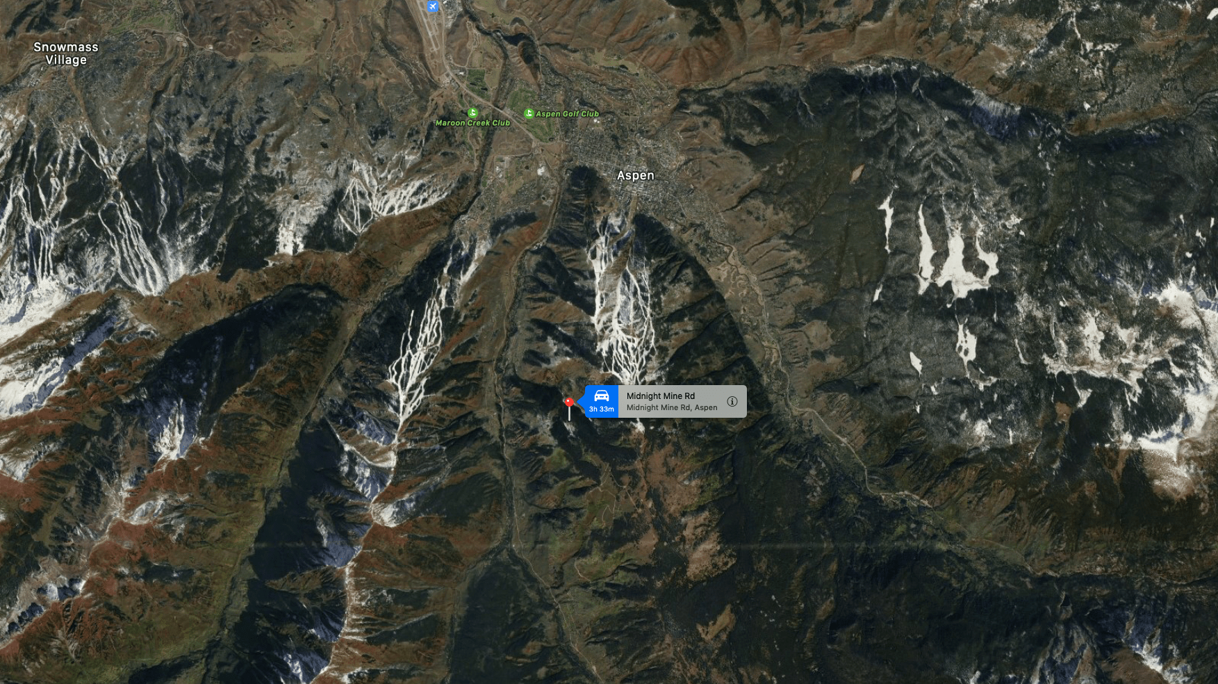 midnight mine road, aspen, Colorado