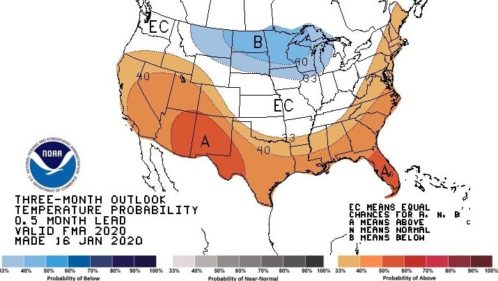 temperature, noaa, outlook