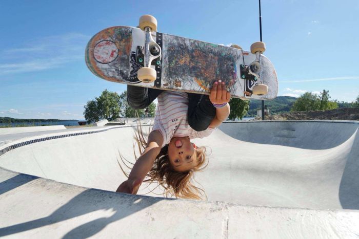 The Olympics has now added surfing and skateboarding to the Summer Games, and 11 year old Sky Brown hopes to complete in both events.