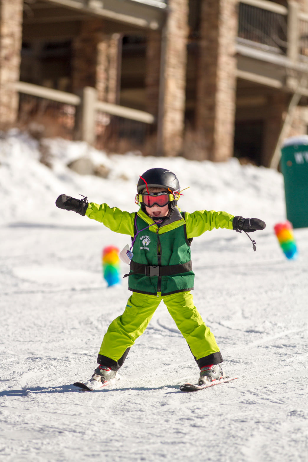 kids skiing at deer valley