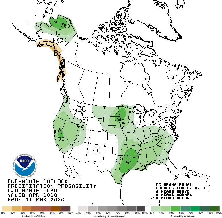 NOAA, April, outlook