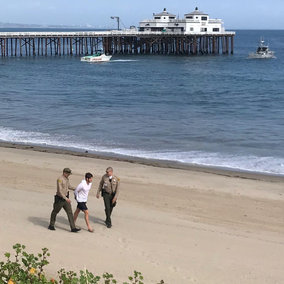 surfer, arrested, Malibu