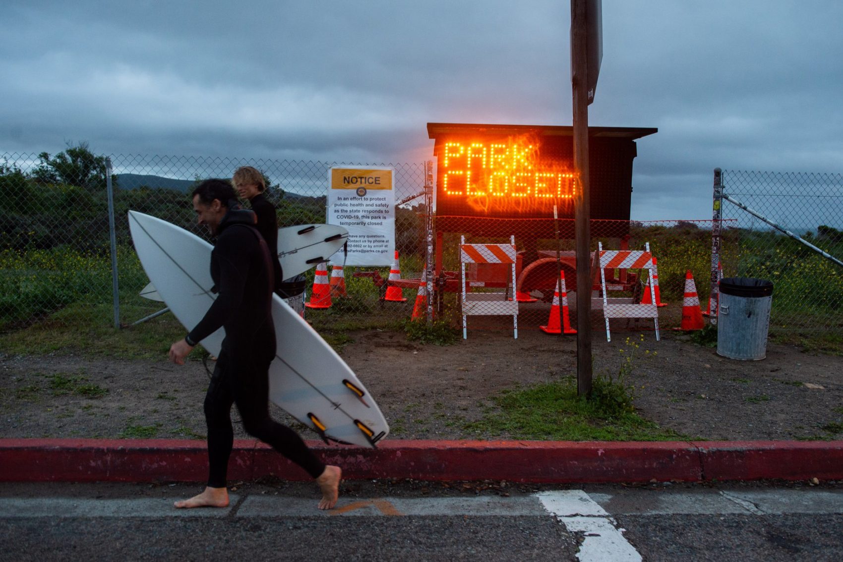 trestles, closed, california