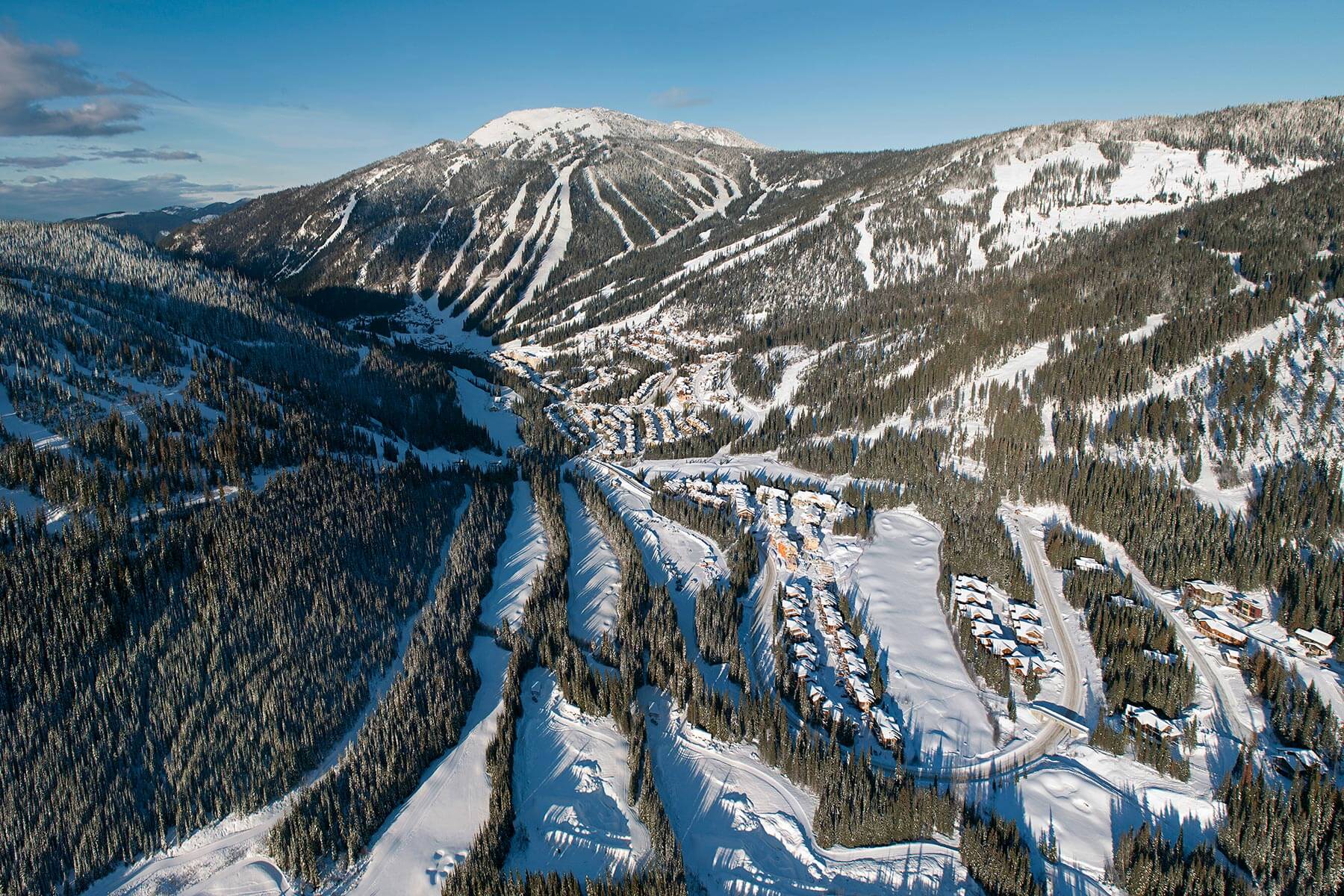 sun peaks resort, canada, trail map