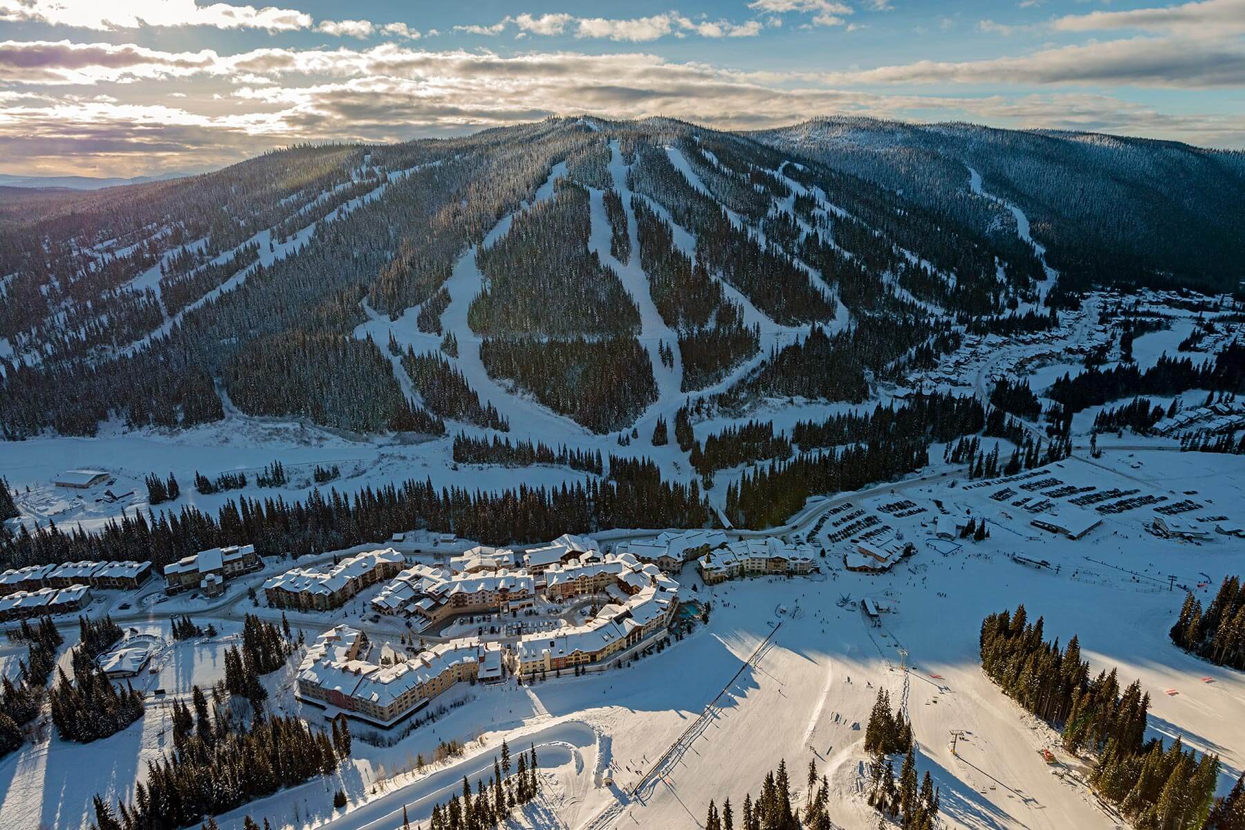 sun peaks resort, canada, trail map