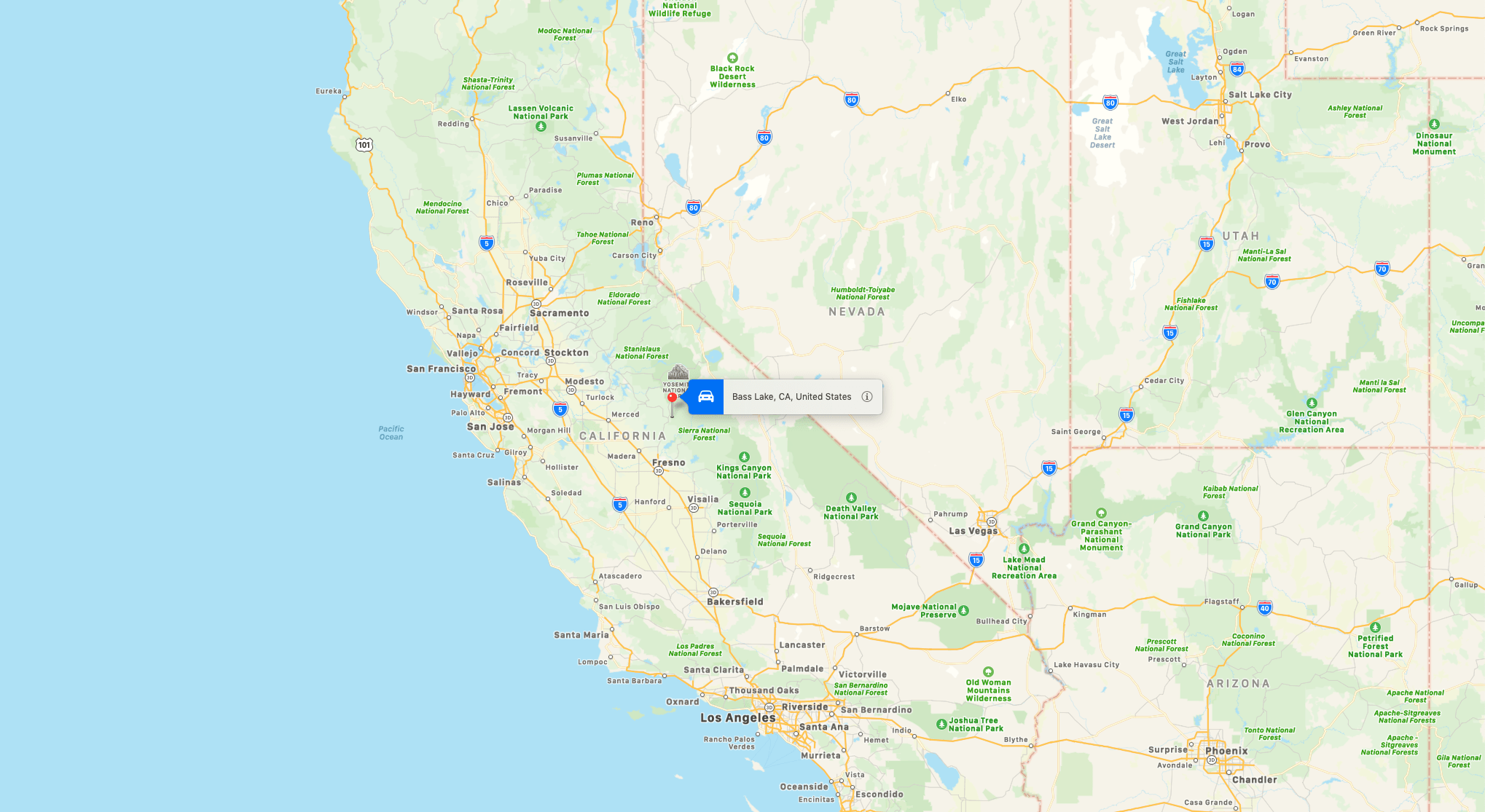 bass lake, california