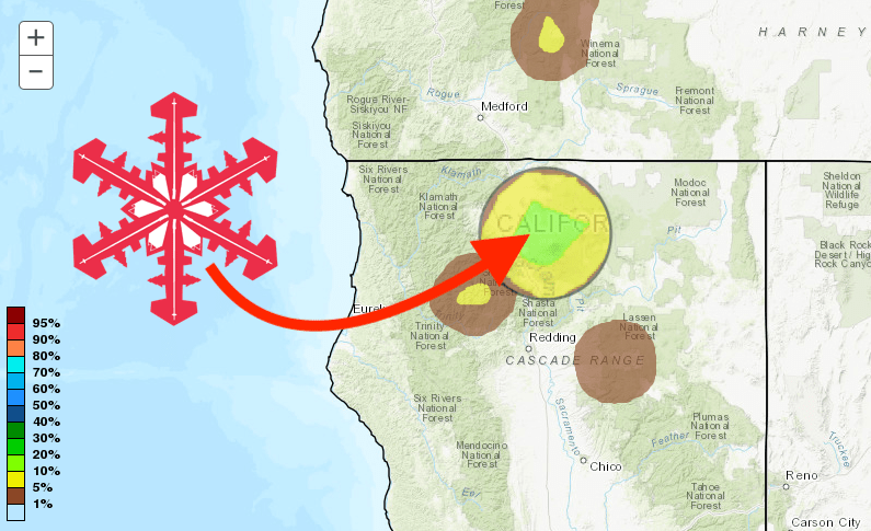 shasta, forecast, california
