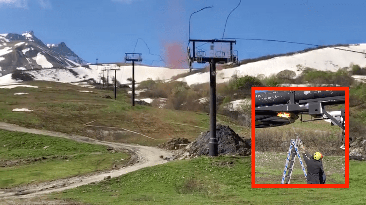 valmorel, chairlift, blowtorch