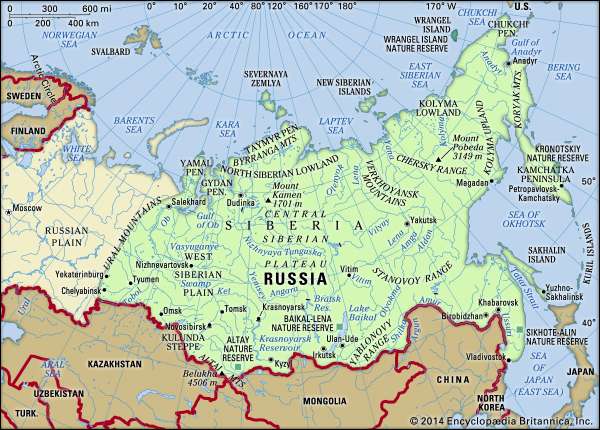 Map of Siberia