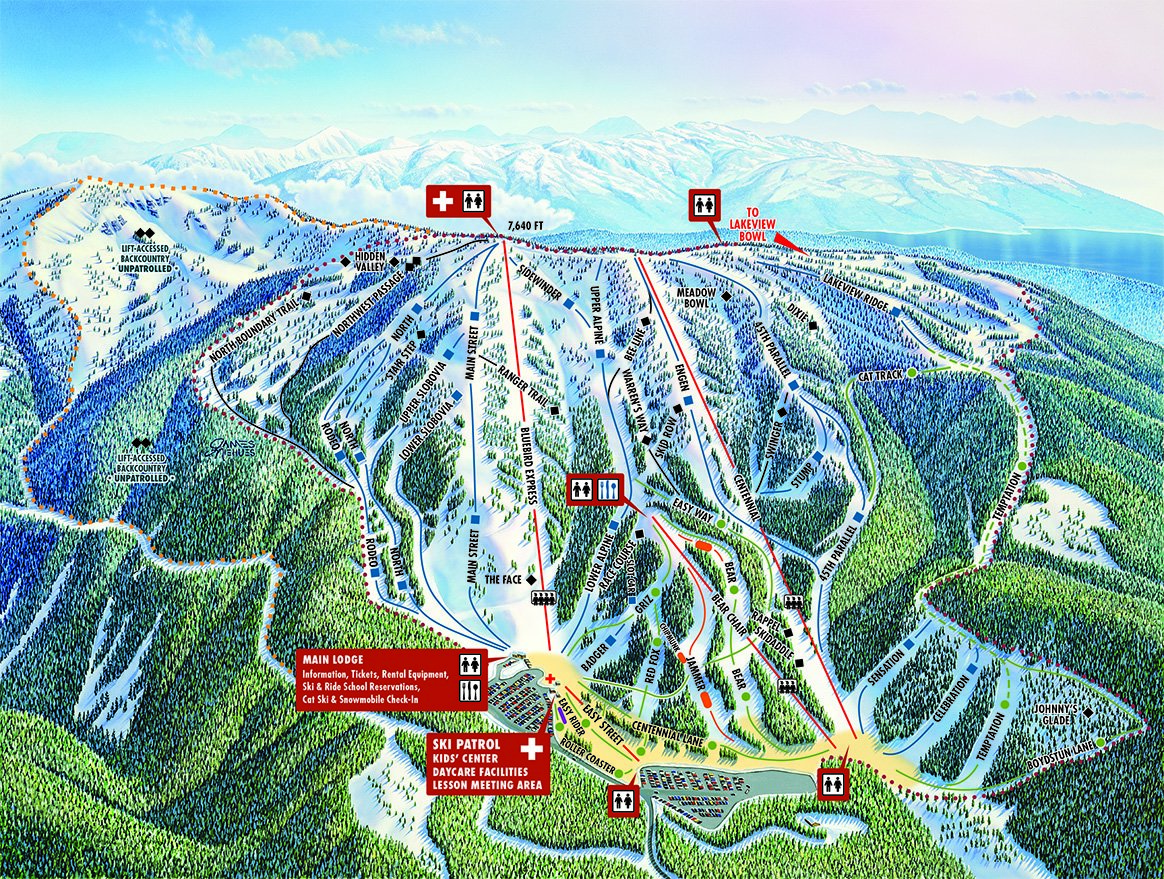 Brundage Mountain Trail Map