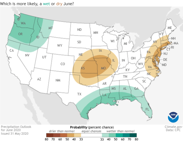 June, outlook, precipitation,