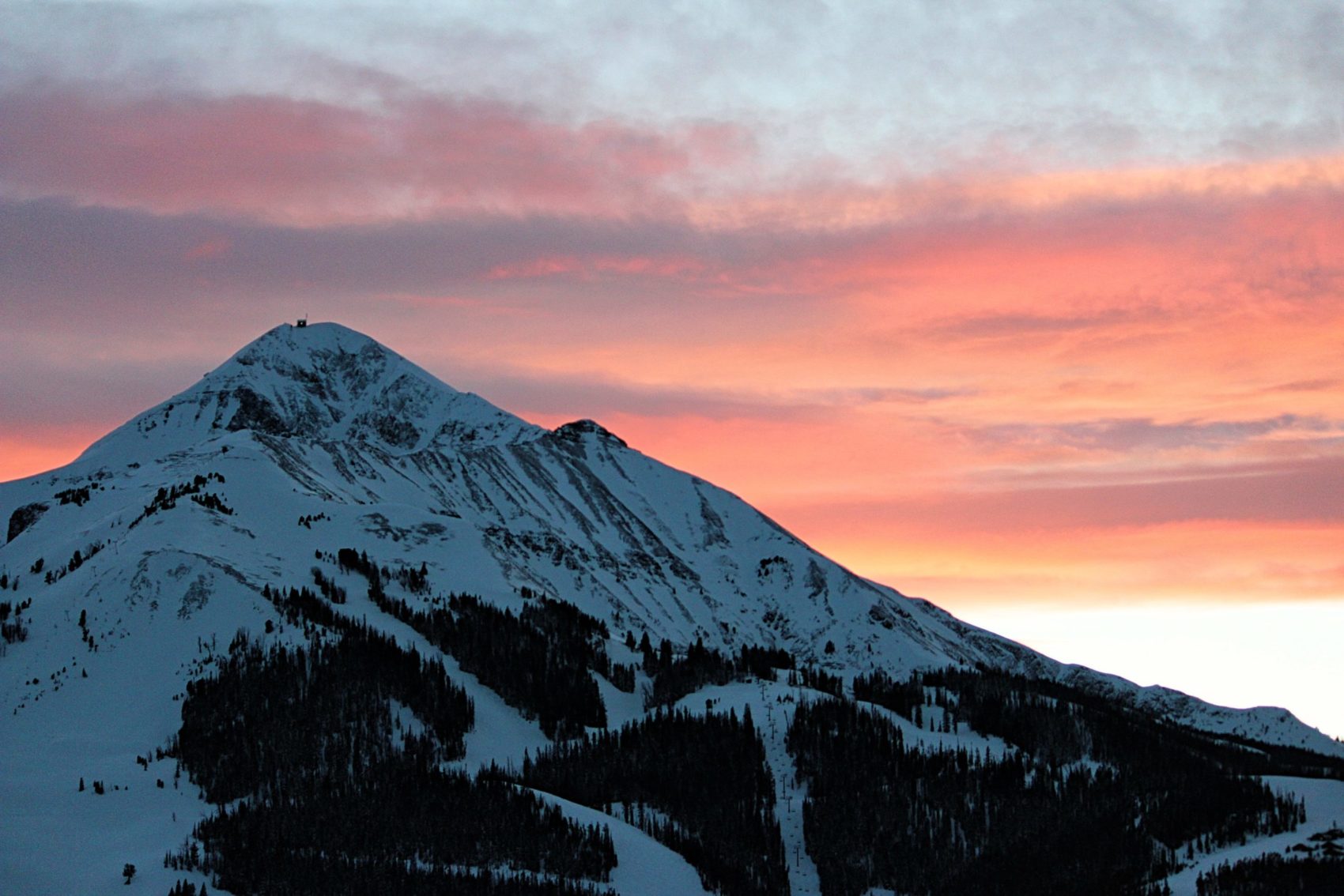 Lone Peak at sunset