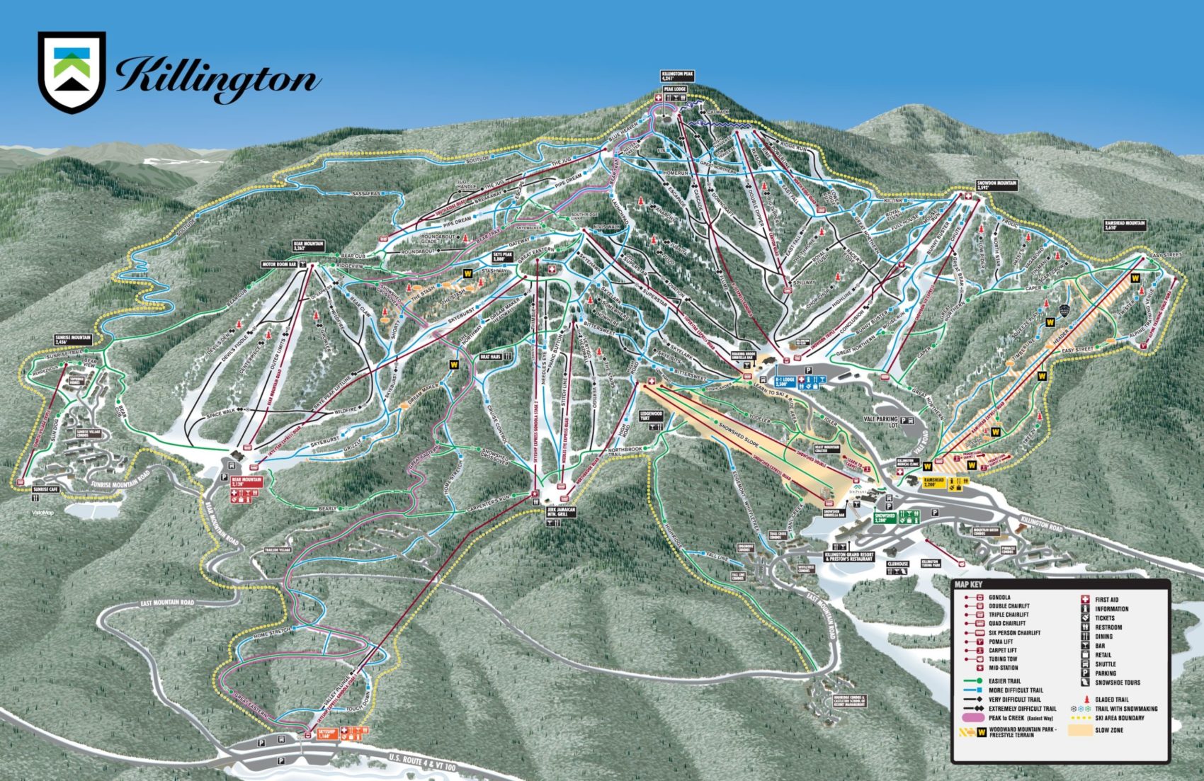 Killington Trail Map