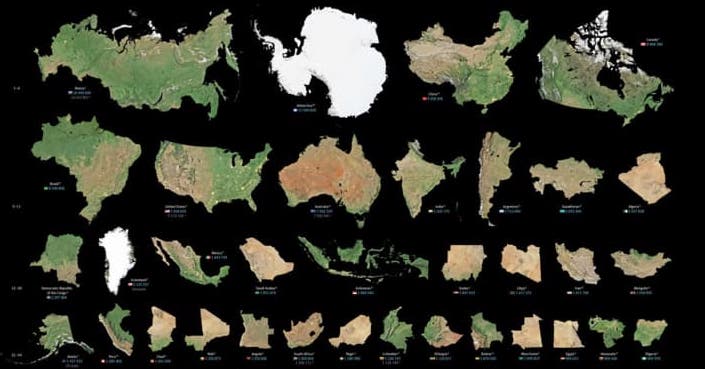 size comparison of countries