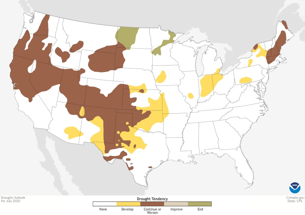 noaa, July, outlook,