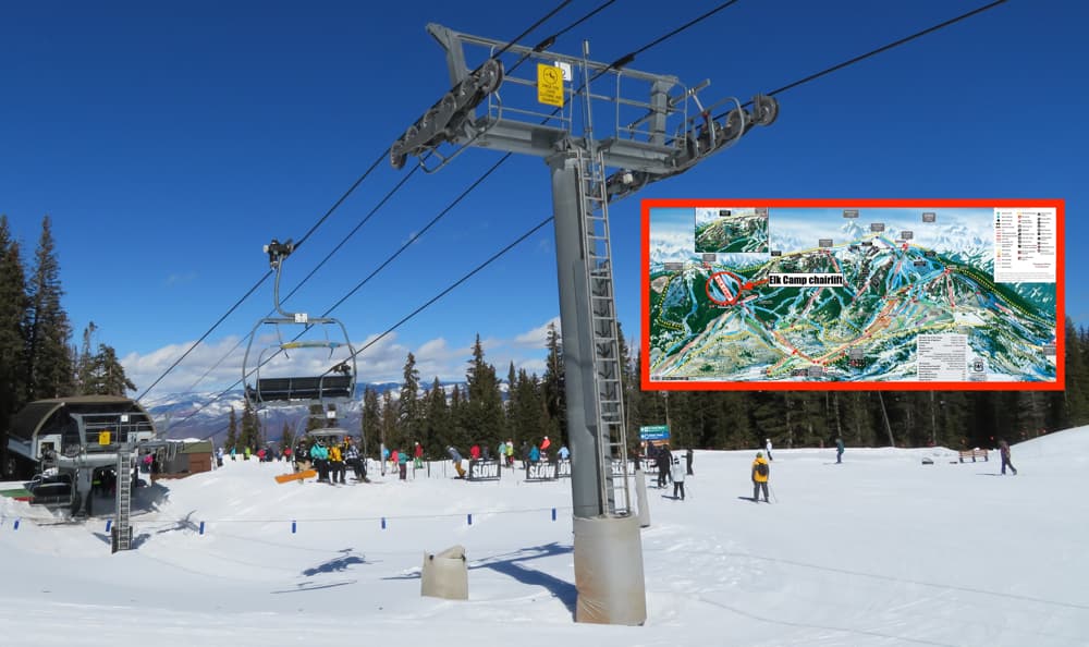 aspen, snowmass, colorado, elk camp chairlift,