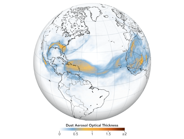 nasa, dust plume