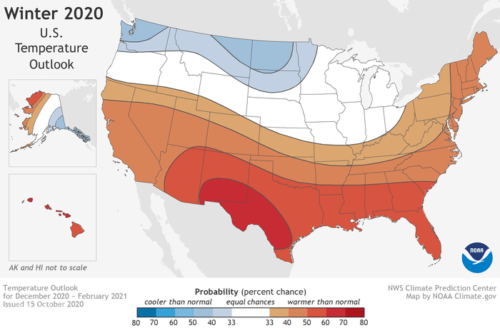 winter outlook, temperature