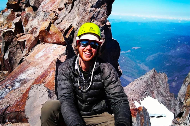 Austin Mishler, mount hood, crevasse,