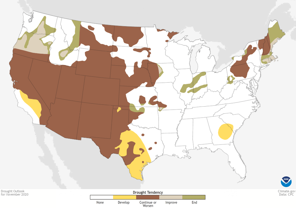 drought, November 2020
