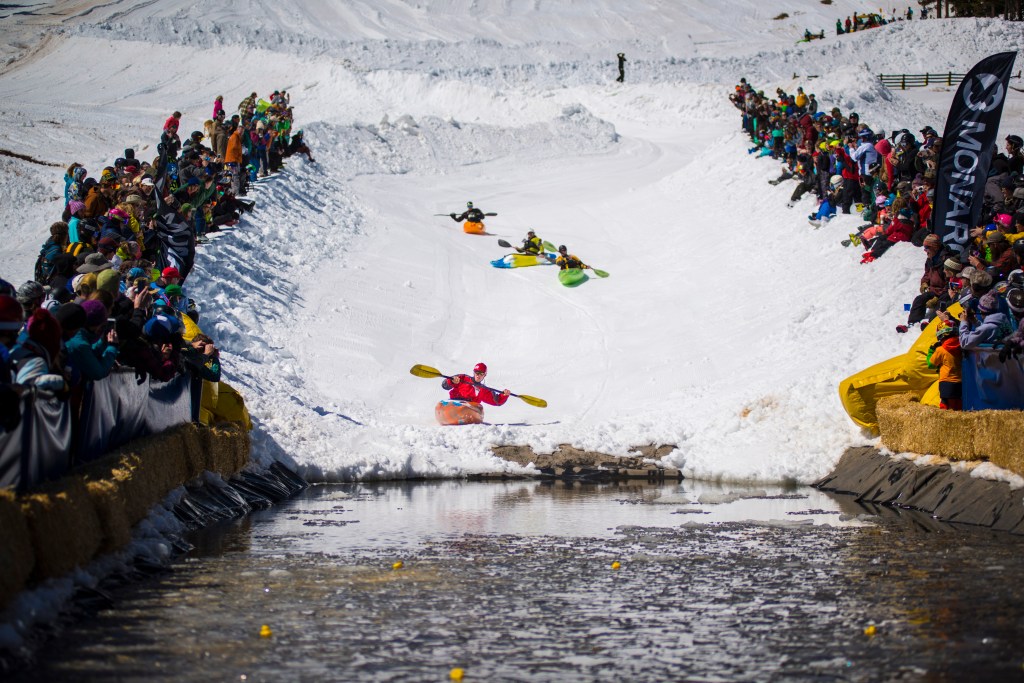 kayaks on snow, monarch, ski traditions,