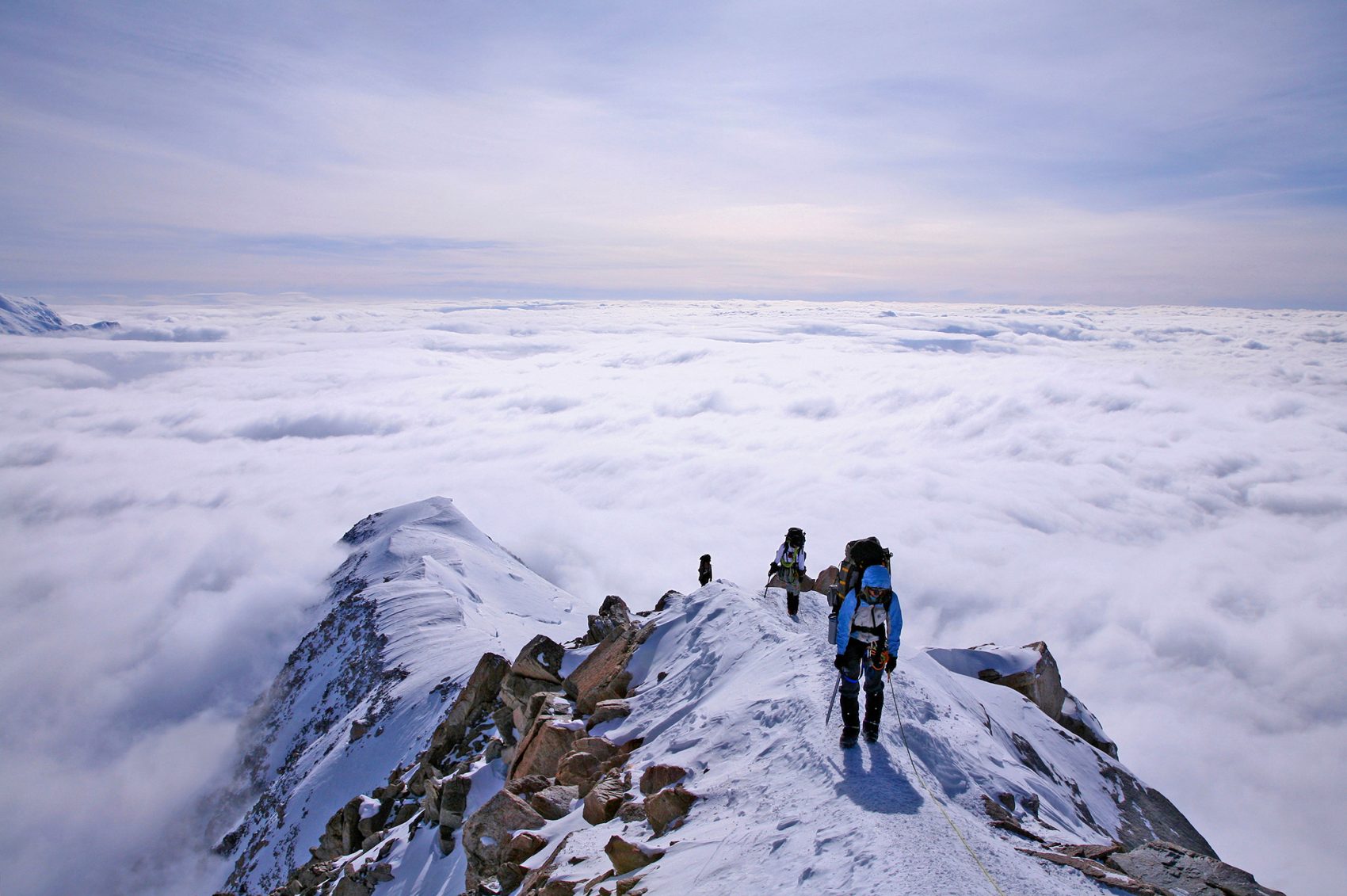 Hikers on Mountain