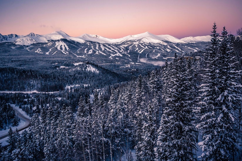 Breck at sunset