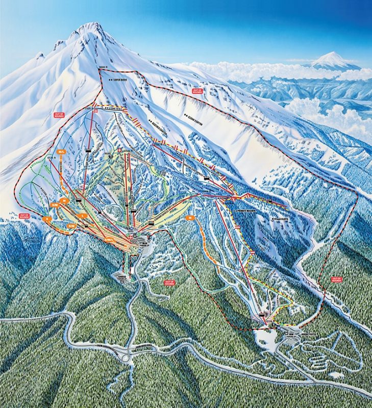 Mount Hood Meadows Trail Map