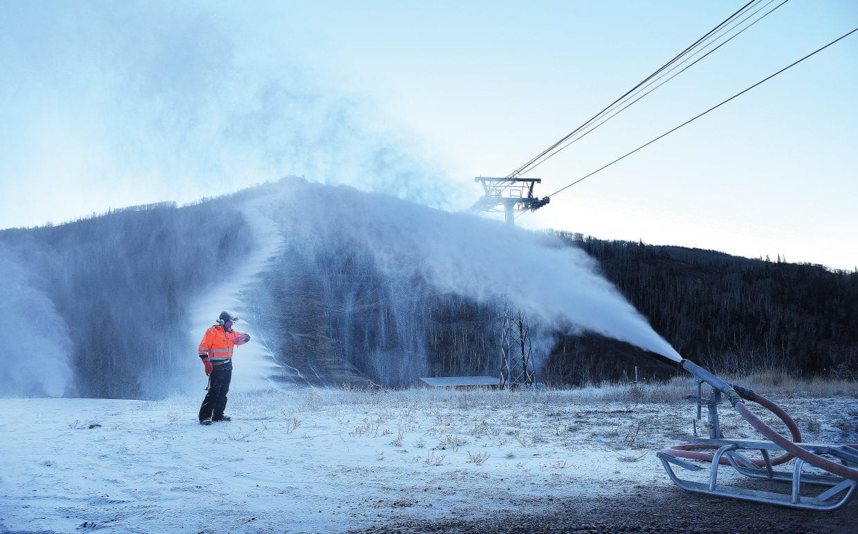 Blowing Snow in Steamboat Colorado 