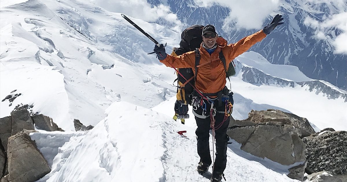 Mark Pattison on a climb