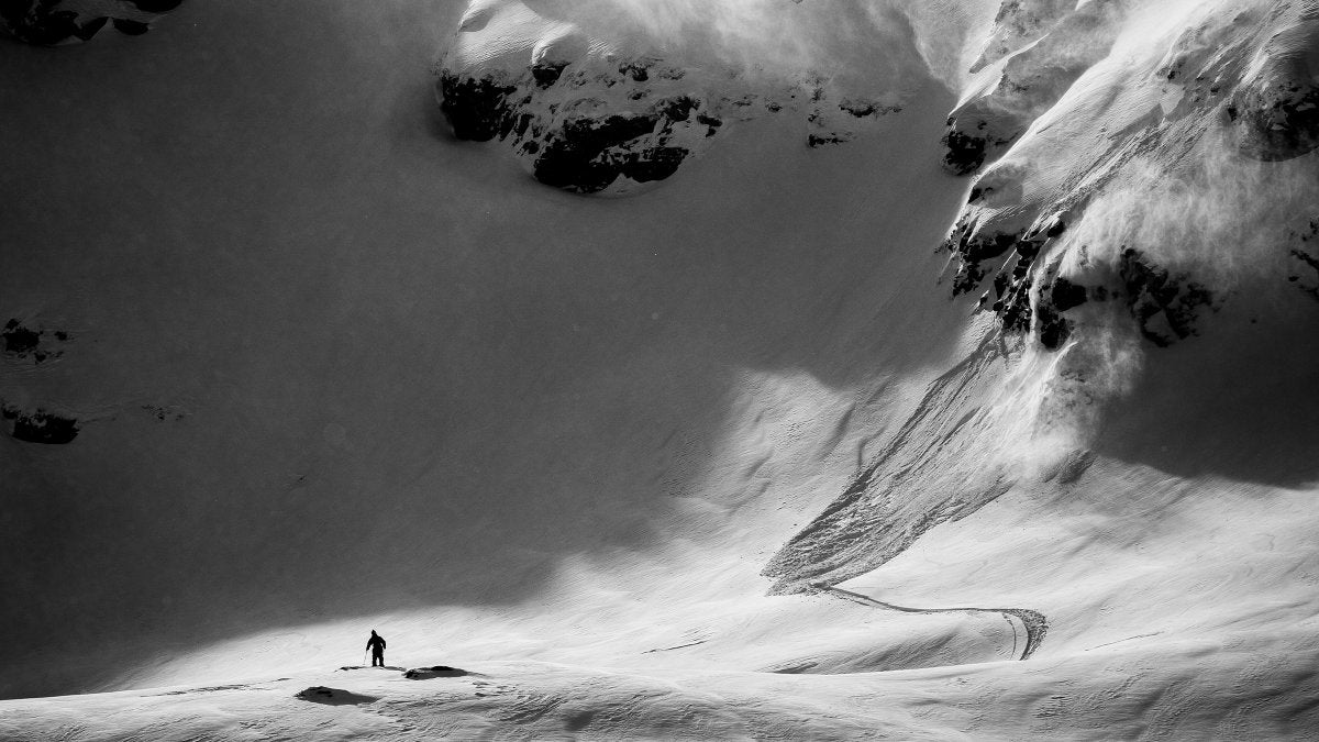 Colorado Avalanche And Skier