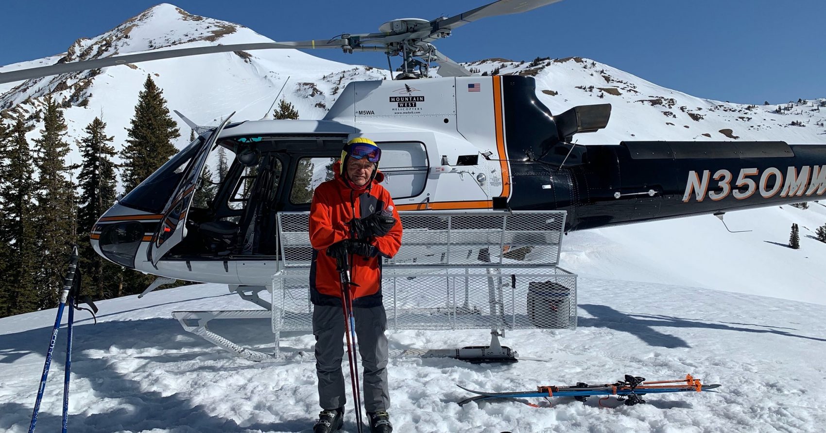 oldest heli-skier, world record,