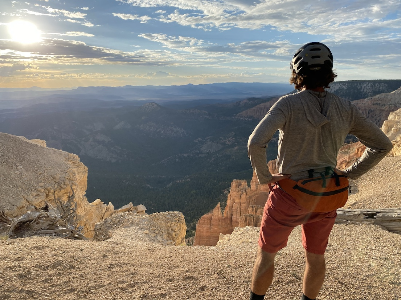 Mountain Biker on the Aquarius Trail