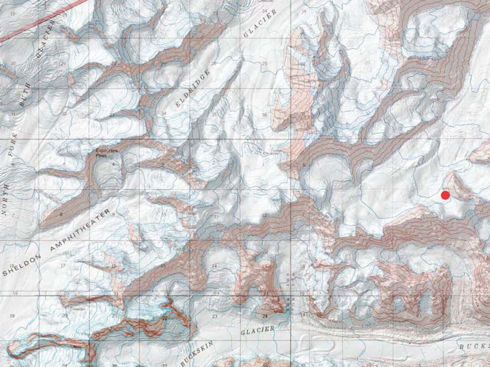 Eldridge glacier, Denali national park, alaska